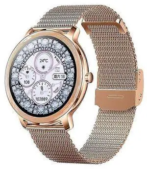 Ecocleanpath Gold Smart Watch: 30-Day Battery, IP67 Waterproof, Multi-Sport Modes & Health Tracking