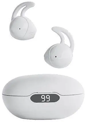 White Sleeping Headphones Bluetooth 5.3 | Dual Noise Reduction for Side Sleepers & Work