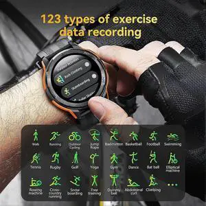 Ecocleanpath Military Smart Watch for Men & Women, 410mAh Battery, Waterproof Rugged Fitness Tracker, 123+ Sport Modes Ecocleanpath Military Smart Watch for Men & Women, 410mAh Battery, Waterproof Rugged Fitness Tracker, 123+ Sport Modes