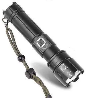 Ecocleanpath LT164 Rechargeable Tactical Flashlight, 9000 Lumens XHP70 LED, 5 Modes & Adjustable Focus, IPX5 Waterproof Ecocleanpath LT164 Rechargeable Tactical Flashlight, 9000 Lumens XHP70 LED, 5 Modes & Adjustable Focus, IPX5 Waterproof