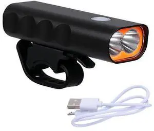 EcocleanpathRechargeable Bike Headlight USB LED Front Light, Waterproof & Quick-Install (Black) EcocleanpathRechargeable Bike Headlight USB LED Front Light, Waterproof & Quick-Install (Black)