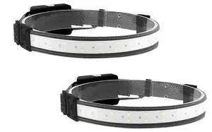 Ecocleanpath 2-Pack LED Headlamp, 220 Wide Beam Flashlight, 3 Modes, Lightweight Headband Light (Black) Ecocleanpath 2-Pack LED Headlamp, 220 Wide Beam Flashlight, 3 Modes, Lightweight Headband Light (Black)