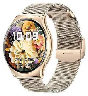 Ecocleanpath Women's Smart Watch with AMOLED Display, 100+ Sports Modes, Heart Rate & Blood Oxygen Monitor, Waterproof Fitness Tracker