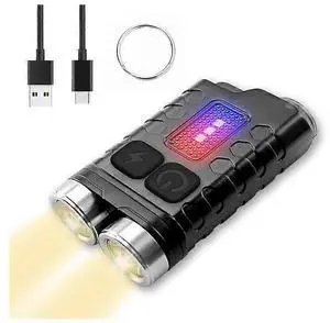 Ecocleanpath 900 Lumen USB-C Rechargeable Tactical Flashlight, 12 Modes & IP65 Waterproof EDC LED Light (Black) Ecocleanpath 900 Lumen USB-C Rechargeable Tactical Flashlight, 12 Modes & IP65 Waterproof EDC LED Light (Black)