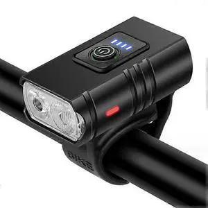 Ecocleanpath1600 Lumens Super Bright Bike Light, 6+4 Modes, USB Rechargeable, IPX5 Waterproof, Black Ecocleanpath1600 Lumens Super Bright Bike Light, 6+4 Modes, USB Rechargeable, IPX5 Waterproof, Black