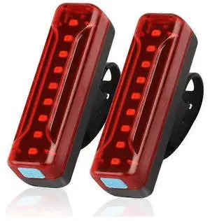 EcocleanpathBike Tail Light 2 Pack, 1200mAh 50H Runtime, Ultra Bright LED Rear Light, 5 Modes, IPX5 Waterproof (Black) EcocleanpathBike Tail Light 2 Pack, 1200mAh 50H Runtime, Ultra Bright LED Rear Light, 5 Modes, IPX5 Waterproof (Black)