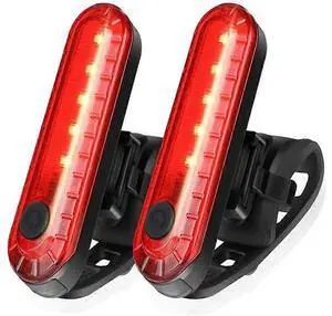 Ecocleanpath2 Pack Smart Bike Tail Light, Ultra Bright USB Rechargeable LED, 4 Modes, Waterproof (Black) Ecocleanpath2 Pack Smart Bike Tail Light, Ultra Bright USB Rechargeable LED, 4 Modes, Waterproof (Black)