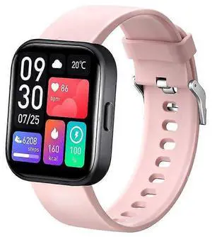 Ecocleanpath Smart Watch with 2.0" 3D Curved Screen, 60-Day Battery, 100 Sports Modes, Pink Ecocleanpath Smart Watch with 2.0" 3D Curved Screen, 60-Day Battery, 100 Sports Modes, Pink