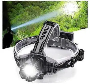 Ecocleanpath Rechargeable Zoom Headlamp with Digital Display & Red Warn Light, IPX6 Waterproof for Hiking, Camping, Hunting (Black) Ecocleanpath Rechargeable Zoom Headlamp with Digital Display & Red Warn Light, IPX6 Waterproof for Hiking, Camping, Hunting (Black)