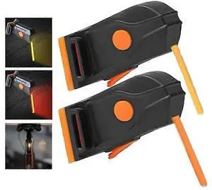 EcocleanpathRechargeable USB Bike Tail Light, Universal Fit for Any Seatpost, Yellow/Red LED Safety Cycling Light EcocleanpathRechargeable USB Bike Tail Light, Universal Fit for Any Seatpost, Yellow/Red LED Safety Cycling Light
