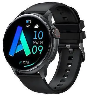 Ecocleanpath Smart Watch 1.43" AMOLED, 100+ Sports Modes, IP68 Waterproof, Health Monitor - Black