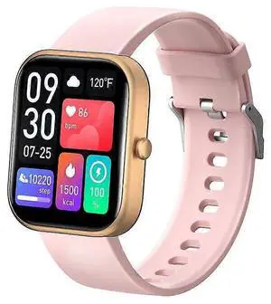 Ecocleanpath Pink Smart Watch: 2.0" HD Screen, 100 Sports Modes, 10-Day Battery Life, Health Monitor