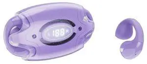 Purple Open Ear Clip Headphones Bluetooth 5.3, 30H Playtime, Built-in Mic for Women Purple Open Ear Clip Headphones Bluetooth 5.3, 30H Playtime, Built-in Mic for Women
