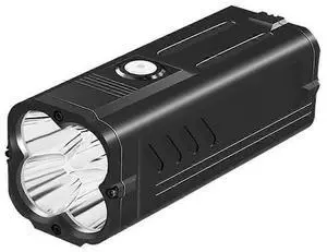 Ecocleanpath 80W USB Rechargeable Flashlight, 10400mAh Power Bank & 500m Beam for Outdoor Camping, Hunting (Black) Ecocleanpath 80W USB Rechargeable Flashlight, 10400mAh Power Bank & 500m Beam for Outdoor Camping, Hunting (Black)