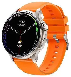 Ecocleanpath Smart Watch 1.43" AMOLED, 100+ Sports Modes, IP68 Waterproof, Silver - Health & Voice Assistant