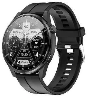 Ecocleanpath Smart Watch 1.45" HD Screen, IP68 Waterproof, AI Voice, Health Monitor for iPhone Android, Black Ecocleanpath Smart Watch 1.45" HD Screen, IP68 Waterproof, AI Voice, Health Monitor for iPhone Android, Black