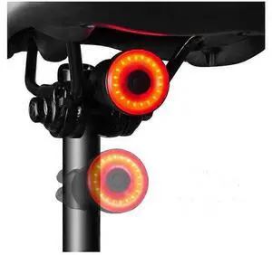 EcocleanpathSmart Bike Tail Light with Auto Brake Alert, 4 Modes USB Rechargeable High Lumen Safety Flashlight (Black) EcocleanpathSmart Bike Tail Light with Auto Brake Alert, 4 Modes USB Rechargeable High Lumen Safety Flashlight (Black)