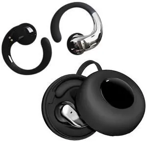 Secure-Fit Clip-On Bluetooth Earbuds for Small Ears, 5H Playback, Sweatproof, Black Secure-Fit Clip-On Bluetooth Earbuds for Small Ears, 5H Playback, Sweatproof, Black