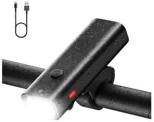 Ecocleanpath1500 Lumens USB-C Rechargeable Bike Headlight, 5000mAh IPX6 Waterproof Front Light for Night Riding (Black) Ecocleanpath1500 Lumens USB-C Rechargeable Bike Headlight, 5000mAh IPX6 Waterproof Front Light for Night Riding (Black)