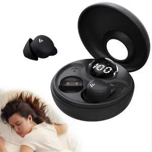 Mini Invisible Bluetooth 5.3 Sleep Earplugs for Side Sleepers, Noise Cancelling Headphones (Black) Mini Invisible Bluetooth 5.3 Sleep Earplugs for Side Sleepers, Noise Cancelling Headphones (Black)