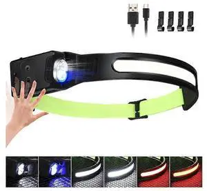 Ecocleanpath Rechargeable LED Headlamp, 350 Lumens Super Bright, 6 Light Modes, IPX4 Waterproof, Adjustable Head Torch (Black) Ecocleanpath Rechargeable LED Headlamp, 350 Lumens Super Bright, 6 Light Modes, IPX4 Waterproof, Adjustable Head Torch (Black)