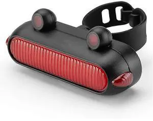 EcocleanpathUSB Rechargeable Bike Taillight - IPX6 Waterproof, 6 Modes, Brake Sensor, Black Rear Light EcocleanpathUSB Rechargeable Bike Taillight - IPX6 Waterproof, 6 Modes, Brake Sensor, Black Rear Light