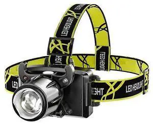 Ecocleanpath Rechargeable LED Fishing Headlamp, 500 Lumen Long-Range Black Headlight with Motion Sensor Ecocleanpath Rechargeable LED Fishing Headlamp, 500 Lumen Long-Range Black Headlight with Motion Sensor