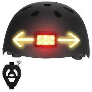 EcocleanpathUSB Rechargeable Bike Helmet Turn Signal Light, 6 Modes Waterproof Cycling Taillight with Remote (Blue) EcocleanpathUSB Rechargeable Bike Helmet Turn Signal Light, 6 Modes Waterproof Cycling Taillight with Remote (Blue)