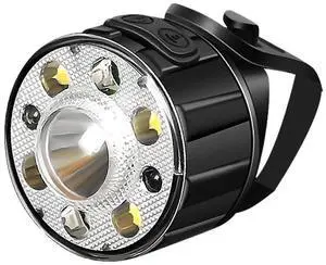 EcocleanpathUSB Rechargeable Bike Light with Gesture Control, IP44 Waterproof for Road & Mountain Bikes (Black) EcocleanpathUSB Rechargeable Bike Light with Gesture Control, IP44 Waterproof for Road & Mountain Bikes (Black)