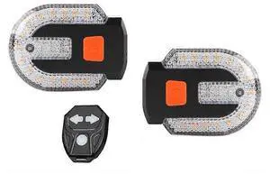 Ecocleanpath2Pcs Bicycle Turn Signal with Alarm & USB Charging, Remote Control, 5 Modes, IPX6 Waterproof Tail Light Ecocleanpath2Pcs Bicycle Turn Signal with Alarm & USB Charging, Remote Control, 5 Modes, IPX6 Waterproof Tail Light