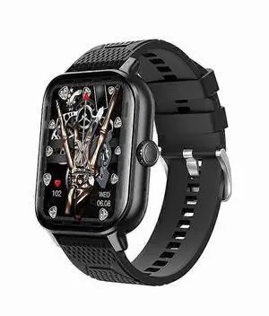 Ecocleanpath Smart Watch, 2.02" Curved Screen, 30-Day Standby, 100 Sports Modes, Health Monitor, Black Ecocleanpath Smart Watch, 2.02" Curved Screen, 30-Day Standby, 100 Sports Modes, Health Monitor, Black