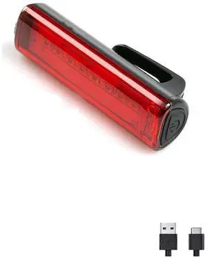 EcocleanpathUSB Rechargeable LED Bike Tail Light, 70H Runtime, 5 Modes, IPX6 Waterproof, 300m Visibility for Night Cycling EcocleanpathUSB Rechargeable LED Bike Tail Light, 70H Runtime, 5 Modes, IPX6 Waterproof, 300m Visibility for Night Cycling