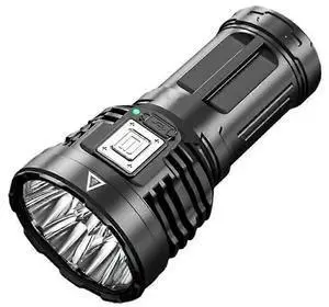 Ecocleanpath USB Rechargeable Travel Flashlight - Super Bright LED, Waterproof, 4 Light Modes (Black)