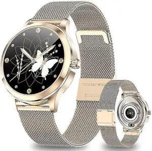 Ecocleanpath ANMI LW07818 Waterproof Smartwatch for Women, 1.09" Touchscreen, Heart Rate & Sleep Monitor