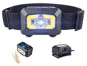 Ecocleanpath Rechargeable Motion Sensor Headlamp with Red Light, 500 Lumens, IPX6 Waterproof for Running & Camping Ecocleanpath Rechargeable Motion Sensor Headlamp with Red Light, 500 Lumens, IPX6 Waterproof for Running & Camping