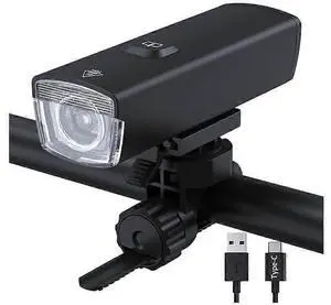 Ecocleanpath2024 Super Bright USB-C Bike Light Set, 5 Modes, 3000mAh Battery, IPX5 Waterproof (Black) Ecocleanpath2024 Super Bright USB-C Bike Light Set, 5 Modes, 3000mAh Battery, IPX5 Waterproof (Black)