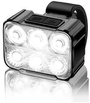EcocleanpathUrban Drift Bike Headlight - 6 LED, 4x4 Modes, 35H Runtime, Waterproof (Black) EcocleanpathUrban Drift Bike Headlight - 6 LED, 4x4 Modes, 35H Runtime, Waterproof (Black)