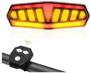 EcocleanpathRechargeable Bike Tail Light with Turn Signals & Wireless Remote, USB-C, Waterproof Bicycle Taillight (Black) EcocleanpathRechargeable Bike Tail Light with Turn Signals & Wireless Remote, USB-C, Waterproof Bicycle Taillight (Black)