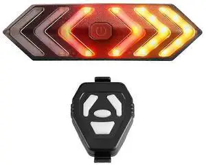 EcocleanpathUSB Rechargeable Remote Control Helmet Light - Waterproof Bicycle Warning Light, Black EcocleanpathUSB Rechargeable Remote Control Helmet Light - Waterproof Bicycle Warning Light, Black