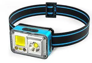 Ecocleanpath Rechargeable LED Headlamp, 1200mAh USB, 60° Tilt, Hands-Free for Camping, Fishing, Hiking (Blue) Ecocleanpath Rechargeable LED Headlamp, 1200mAh USB, 60° Tilt, Hands-Free for Camping, Fishing, Hiking (Blue)