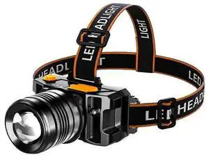 Ecocleanpath Ultra Bright LED Headlamp with Motion Sensor, Zoomable & 3 Modes, Black - Hands-Free Lighting Ecocleanpath Ultra Bright LED Headlamp with Motion Sensor, Zoomable & 3 Modes, Black - Hands-Free Lighting