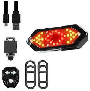 EcocleanpathSmart Bike Tail Light with Remote Control, USB Charging & Speaker - Black | Night Riding Safety EcocleanpathSmart Bike Tail Light with Remote Control, USB Charging & Speaker - Black | Night Riding Safety