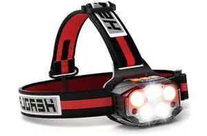 Ecocleanpath 1100 Lumen USB Rechargeable Headlamp with Motion Sensor, 7 Modes & Red Light, IPX4 Waterproof Ecocleanpath 1100 Lumen USB Rechargeable Headlamp with Motion Sensor, 7 Modes & Red Light, IPX4 Waterproof