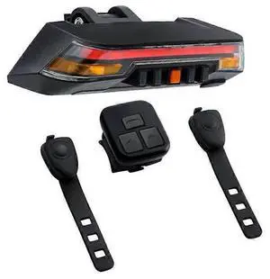 EcocleanpathBlack Bike Turn Signals with Remote Control, IPX5 Waterproof & Auto-Sensing Tail Lights for Safe Cycling EcocleanpathBlack Bike Turn Signals with Remote Control, IPX5 Waterproof & Auto-Sensing Tail Lights for Safe Cycling