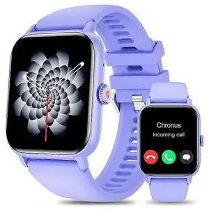 Ecocleanpath Purple Smart Watch for Women: 1.83" HD Call/Fitness Tracker with SpO2, iOS Android Ecocleanpath Purple Smart Watch for Women: 1.83" HD Call/Fitness Tracker with SpO2, iOS Android