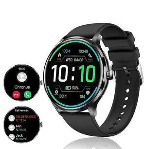 Ecocleanpath 1.39" Smart Watch, Bluetooth 5.2, IP67 Waterproof, 114 Sports Modes, 7-Day Battery, Black