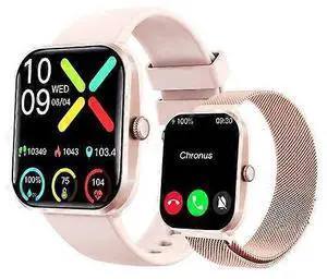 Ecocleanpath F96 Smart Watch with Blood Sugar Monitor, SOS & 108 Sports Modes, Rose Gold Ecocleanpath F96 Smart Watch with Blood Sugar Monitor, SOS & 108 Sports Modes, Rose Gold