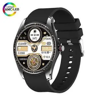 Ecocleanpath Goditi 1.43" AMOLED Smartwatch (Black) - AI Assistant & Health Tracking Ecocleanpath Goditi 1.43" AMOLED Smartwatch (Black) - AI Assistant & Health Tracking