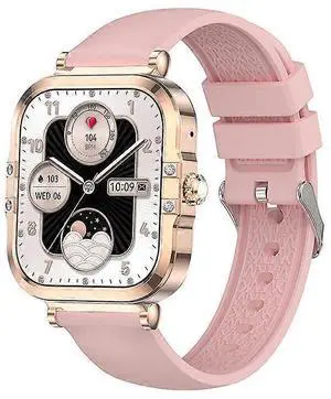 Ecocleanpath HK82 1.75" AMOLED Smartwatch with Bluetooth Calling, 100+ Sports Modes, Pink Ecocleanpath HK82 1.75" AMOLED Smartwatch with Bluetooth Calling, 100+ Sports Modes, Pink