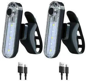 Ecocleanpath2 Pack USB Rechargeable Bike Tail Light, 7 Modes Waterproof LED Safety Lamp for Bicycles (Black) Ecocleanpath2 Pack USB Rechargeable Bike Tail Light, 7 Modes Waterproof LED Safety Lamp for Bicycles (Black)